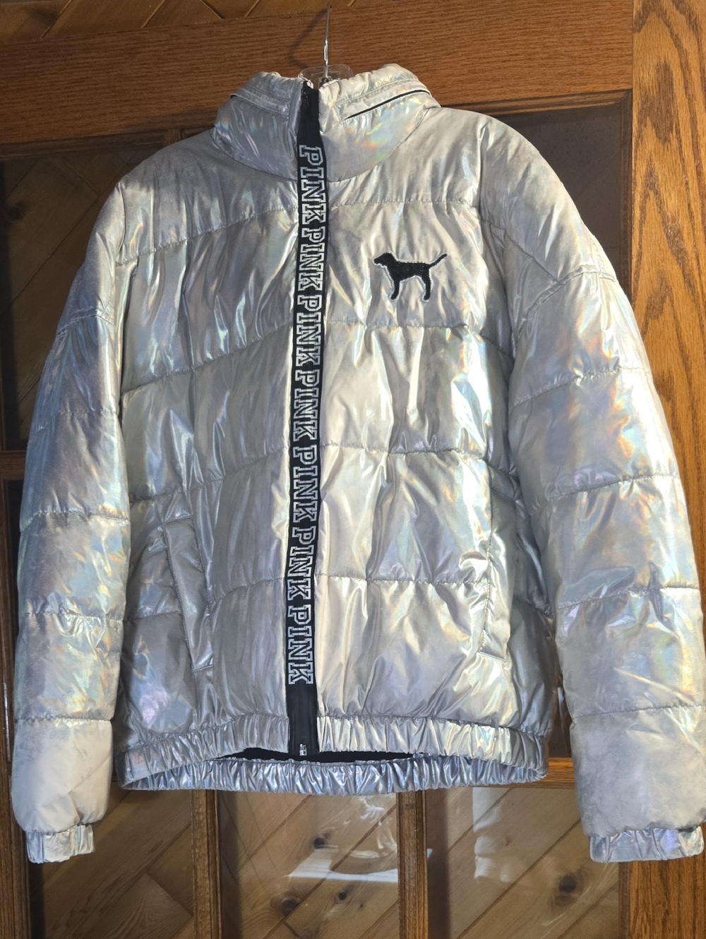 Victoria’s Secret Pink Metallic Puffer Jacket Runway Show 2017 LIMITED EDITION